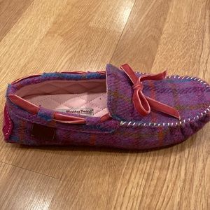 Wool Harris Tweed indoor-outdoor moccasin